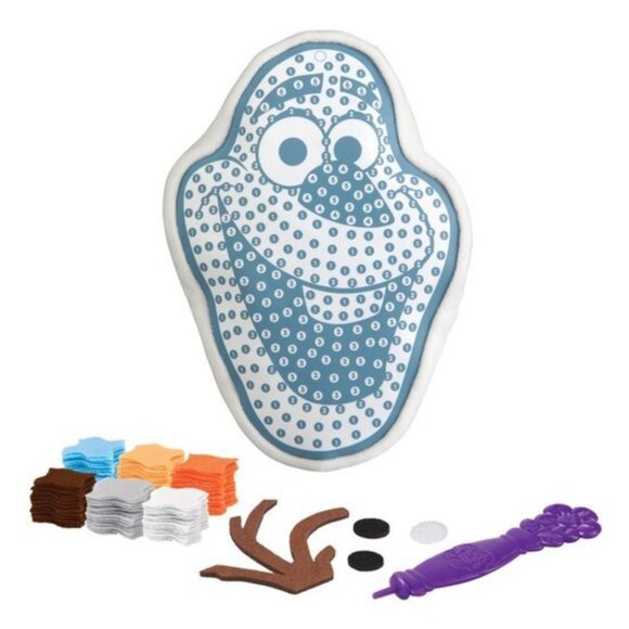 PlushCraft Disney Frozen Olaf Pillow Fabric by Number 322 Pcs New Sealed Age 5+ - Picture 4 of 16